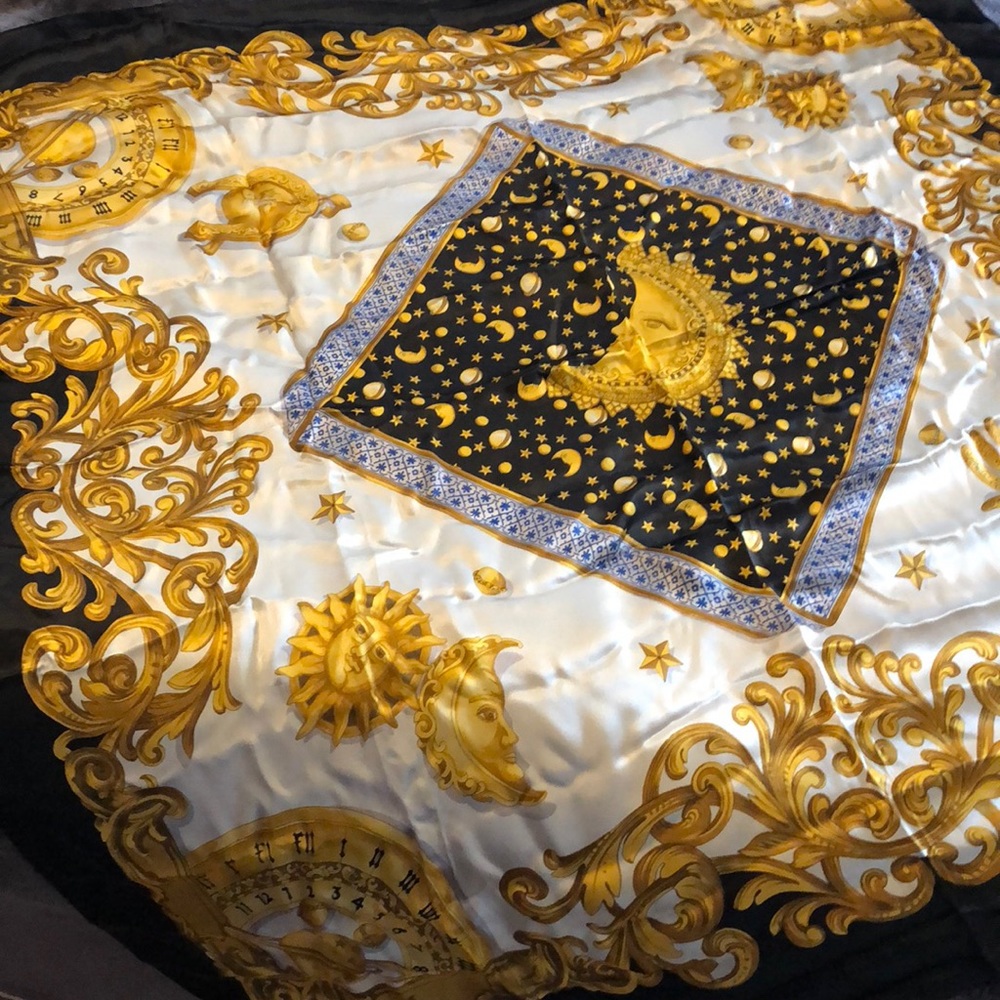 Sun & Moon Astronomical Silk Scarf